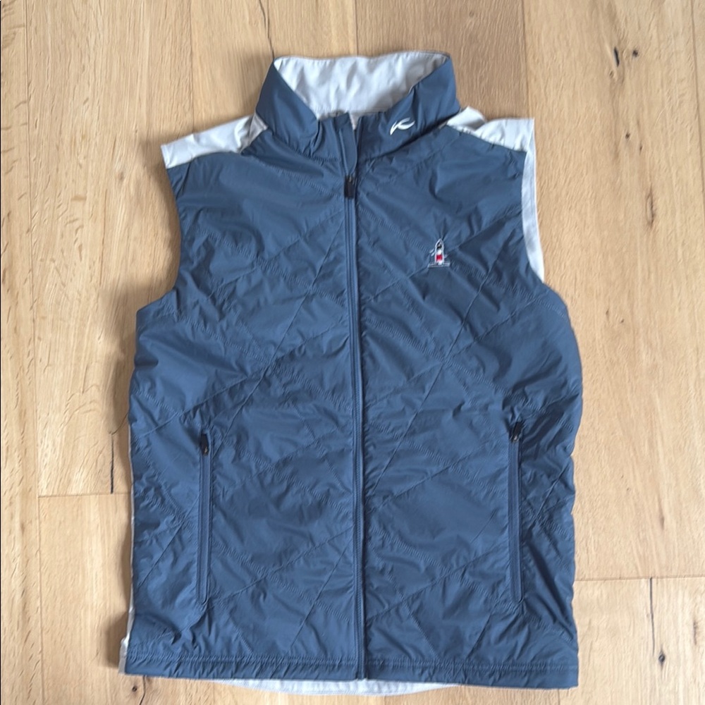 Blue Quilted Vest